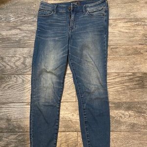 Abercrombie dark wash skinny jeans